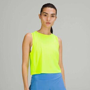Lululemon Sculpt Cropped Tank Top (Highlight Yellow, Size 6)